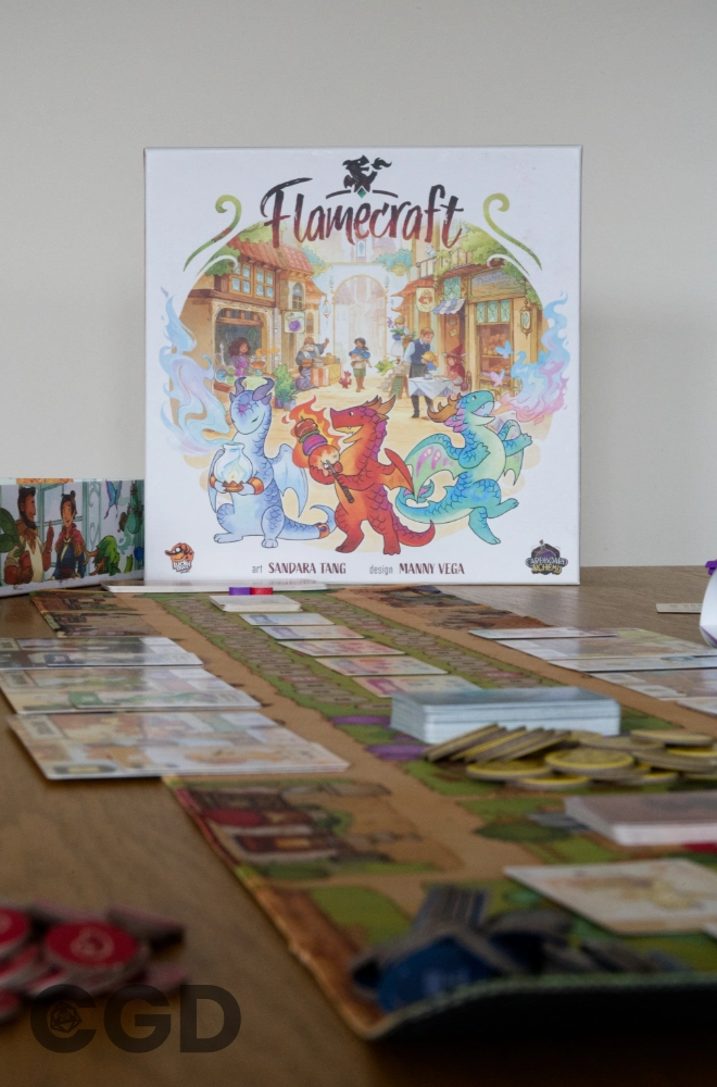 FlameCraft Board Game Box Art