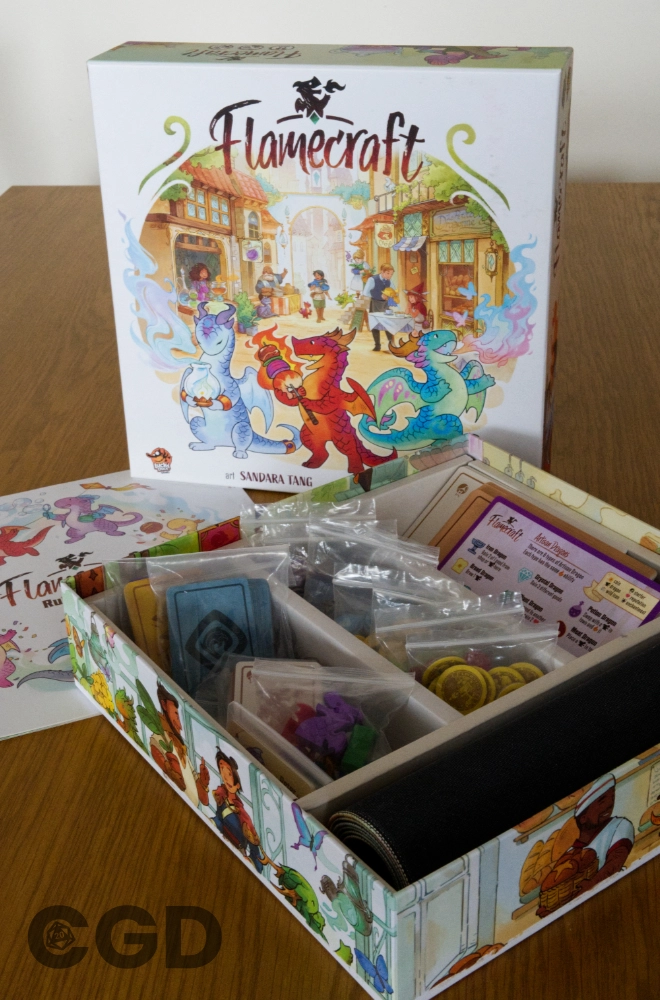 FlameCraft Board Game Box Contents